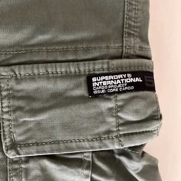 Superdry Olive Green Cargos - Picture 6 of 11